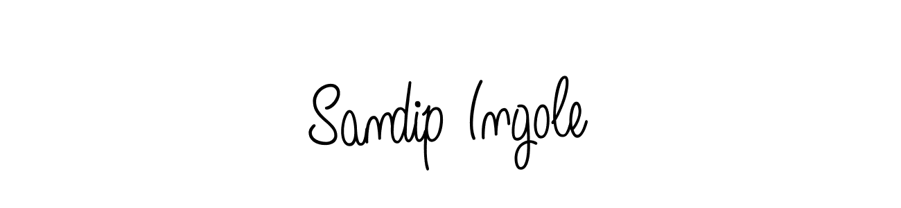 Use a signature maker to create a handwritten signature online. With this signature software, you can design (Angelique-Rose-font-FFP) your own signature for name Sandip Ingole. Sandip Ingole signature style 5 images and pictures png
