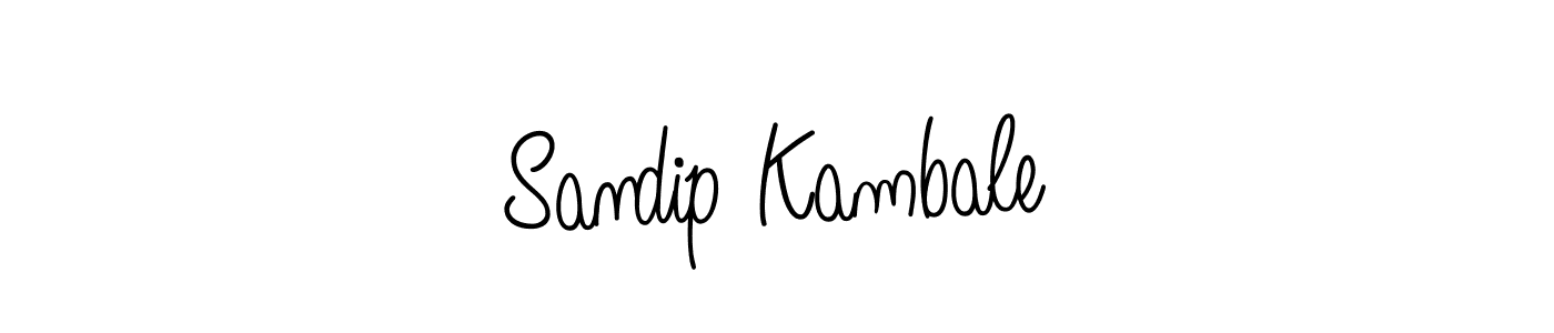 Design your own signature with our free online signature maker. With this signature software, you can create a handwritten (Angelique-Rose-font-FFP) signature for name Sandip Kambale. Sandip Kambale signature style 5 images and pictures png