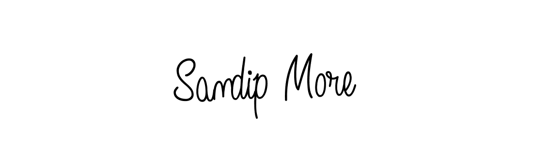 Sandip More stylish signature style. Best Handwritten Sign (Angelique-Rose-font-FFP) for my name. Handwritten Signature Collection Ideas for my name Sandip More. Sandip More signature style 5 images and pictures png