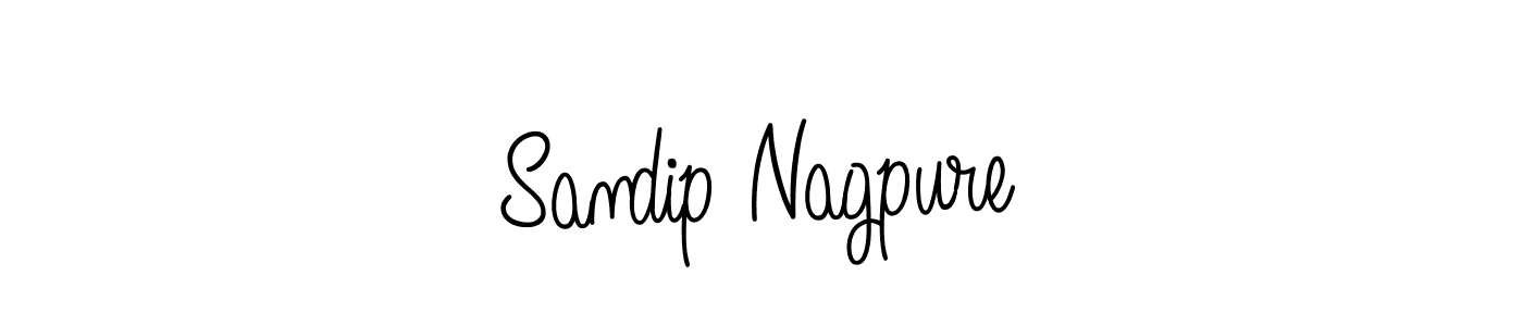 Create a beautiful signature design for name Sandip Nagpure. With this signature (Angelique-Rose-font-FFP) fonts, you can make a handwritten signature for free. Sandip Nagpure signature style 5 images and pictures png