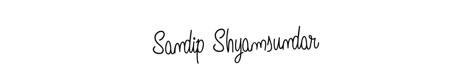 Use a signature maker to create a handwritten signature online. With this signature software, you can design (Angelique-Rose-font-FFP) your own signature for name Sandip Shyamsundar. Sandip Shyamsundar signature style 5 images and pictures png