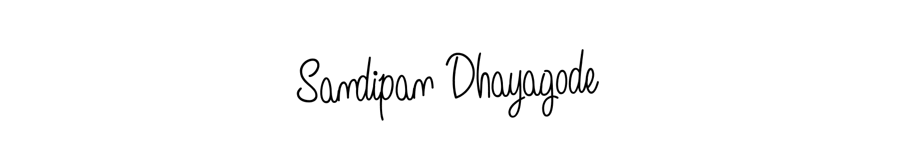 Use a signature maker to create a handwritten signature online. With this signature software, you can design (Angelique-Rose-font-FFP) your own signature for name Sandipan Dhayagode. Sandipan Dhayagode signature style 5 images and pictures png