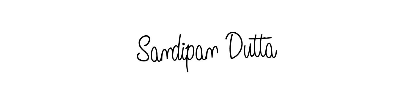 Sandipan Dutta stylish signature style. Best Handwritten Sign (Angelique-Rose-font-FFP) for my name. Handwritten Signature Collection Ideas for my name Sandipan Dutta. Sandipan Dutta signature style 5 images and pictures png