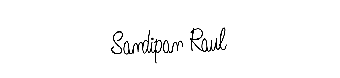 Make a beautiful signature design for name Sandipan Raul. With this signature (Angelique-Rose-font-FFP) style, you can create a handwritten signature for free. Sandipan Raul signature style 5 images and pictures png
