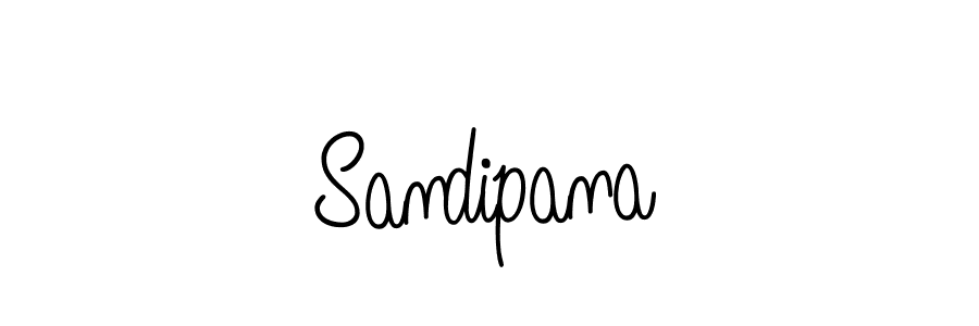 You should practise on your own different ways (Angelique-Rose-font-FFP) to write your name (Sandipana) in signature. don't let someone else do it for you. Sandipana signature style 5 images and pictures png