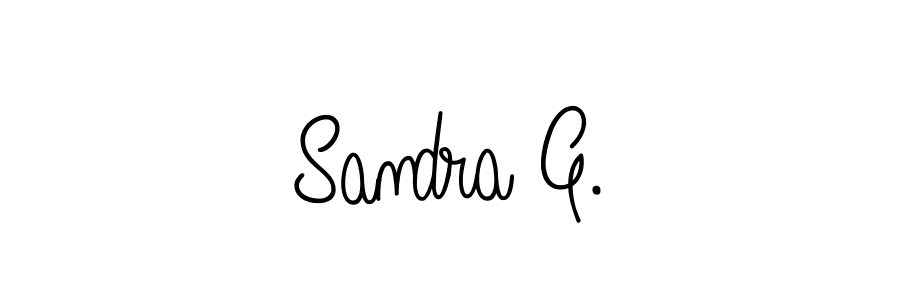 Sandra G. stylish signature style. Best Handwritten Sign (Angelique-Rose-font-FFP) for my name. Handwritten Signature Collection Ideas for my name Sandra G.. Sandra G. signature style 5 images and pictures png