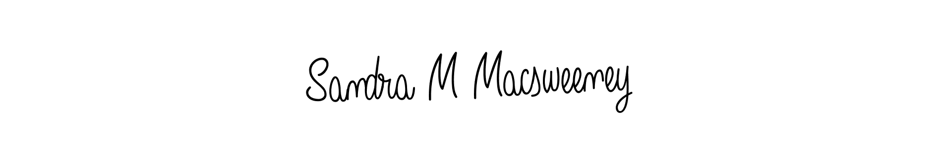 The best way (Angelique-Rose-font-FFP) to make a short signature is to pick only two or three words in your name. The name Sandra M Macsweeney include a total of six letters. For converting this name. Sandra M Macsweeney signature style 5 images and pictures png