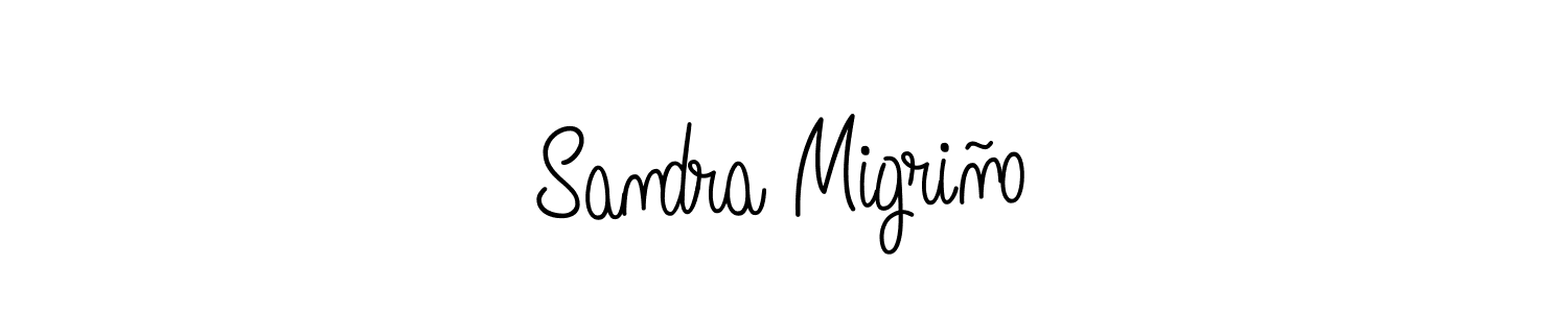 Also we have Sandra Migriño name is the best signature style. Create professional handwritten signature collection using Angelique-Rose-font-FFP autograph style. Sandra Migriño signature style 5 images and pictures png