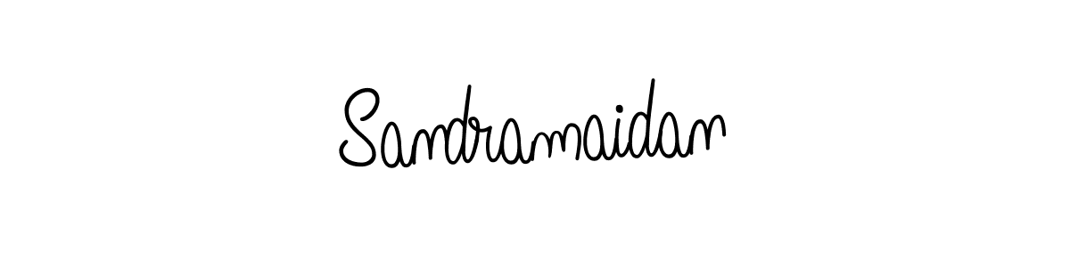 Design your own signature with our free online signature maker. With this signature software, you can create a handwritten (Angelique-Rose-font-FFP) signature for name Sandramaidan. Sandramaidan signature style 5 images and pictures png