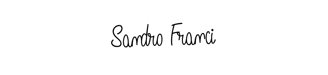 Sandro Franci stylish signature style. Best Handwritten Sign (Angelique-Rose-font-FFP) for my name. Handwritten Signature Collection Ideas for my name Sandro Franci. Sandro Franci signature style 5 images and pictures png
