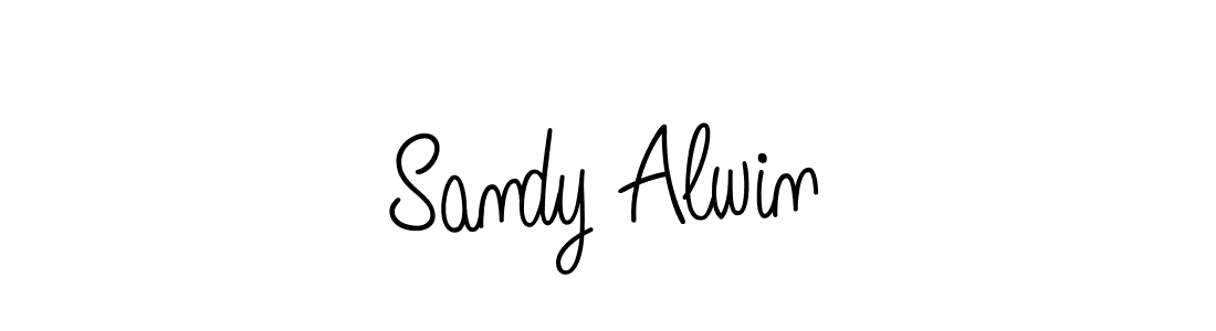 How to make Sandy Alwin signature? Angelique-Rose-font-FFP is a professional autograph style. Create handwritten signature for Sandy Alwin name. Sandy Alwin signature style 5 images and pictures png