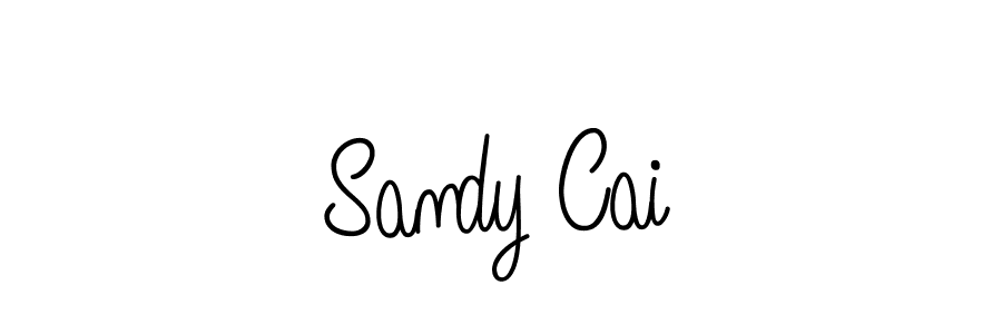 Design your own signature with our free online signature maker. With this signature software, you can create a handwritten (Angelique-Rose-font-FFP) signature for name Sandy Cai. Sandy Cai signature style 5 images and pictures png