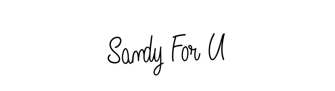 Design your own signature with our free online signature maker. With this signature software, you can create a handwritten (Angelique-Rose-font-FFP) signature for name Sandy For U. Sandy For U signature style 5 images and pictures png