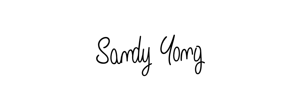 How to make Sandy Yong signature? Angelique-Rose-font-FFP is a professional autograph style. Create handwritten signature for Sandy Yong name. Sandy Yong signature style 5 images and pictures png