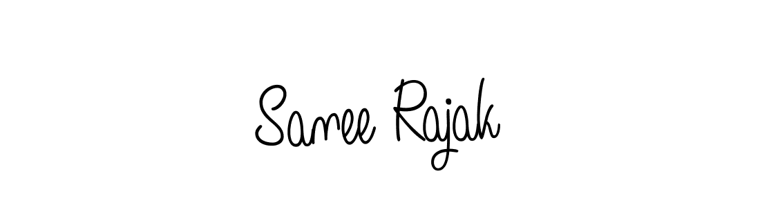 Make a beautiful signature design for name Sanee Rajak. With this signature (Angelique-Rose-font-FFP) style, you can create a handwritten signature for free. Sanee Rajak signature style 5 images and pictures png