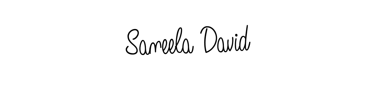 Check out images of Autograph of Saneela David name. Actor Saneela David Signature Style. Angelique-Rose-font-FFP is a professional sign style online. Saneela David signature style 5 images and pictures png