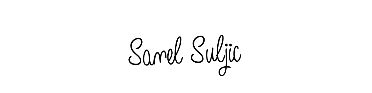 Make a beautiful signature design for name Sanel Suljic. With this signature (Angelique-Rose-font-FFP) style, you can create a handwritten signature for free. Sanel Suljic signature style 5 images and pictures png