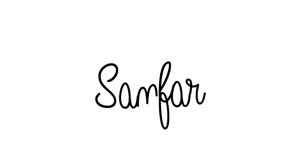 Sanfar stylish signature style. Best Handwritten Sign (Angelique-Rose-font-FFP) for my name. Handwritten Signature Collection Ideas for my name Sanfar. Sanfar signature style 5 images and pictures png