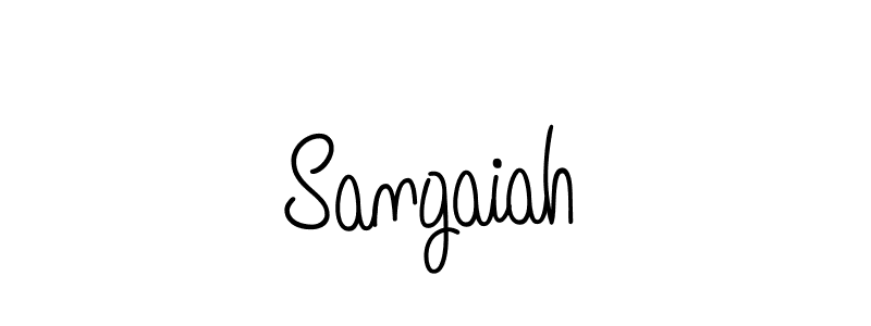 You should practise on your own different ways (Angelique-Rose-font-FFP) to write your name (Sangaiah) in signature. don't let someone else do it for you. Sangaiah signature style 5 images and pictures png