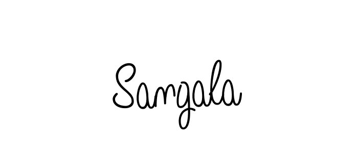 if you are searching for the best signature style for your name Sangala. so please give up your signature search. here we have designed multiple signature styles  using Angelique-Rose-font-FFP. Sangala signature style 5 images and pictures png