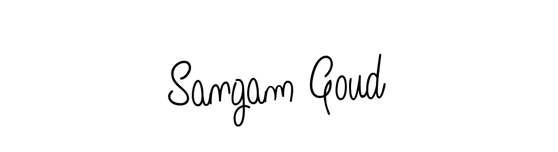 Create a beautiful signature design for name Sangam Goud. With this signature (Angelique-Rose-font-FFP) fonts, you can make a handwritten signature for free. Sangam Goud signature style 5 images and pictures png