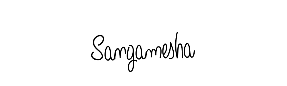 How to Draw Sangamesha signature style? Angelique-Rose-font-FFP is a latest design signature styles for name Sangamesha. Sangamesha signature style 5 images and pictures png