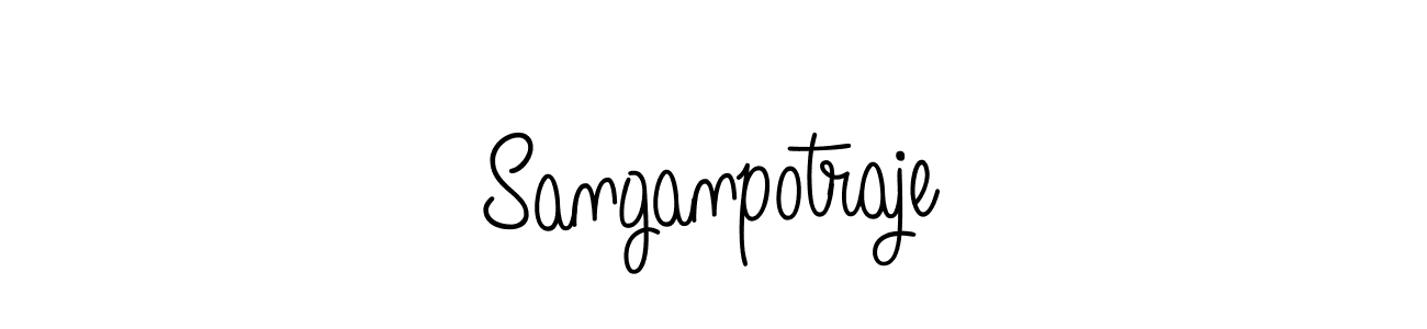 How to Draw Sanganpotraje signature style? Angelique-Rose-font-FFP is a latest design signature styles for name Sanganpotraje. Sanganpotraje signature style 5 images and pictures png