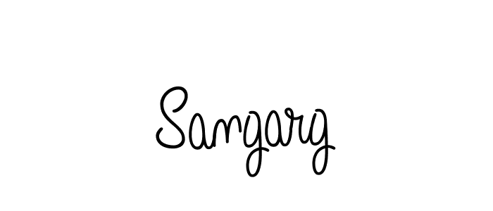 Make a beautiful signature design for name Sangarg. With this signature (Angelique-Rose-font-FFP) style, you can create a handwritten signature for free. Sangarg signature style 5 images and pictures png