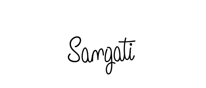 Create a beautiful signature design for name Sangati. With this signature (Angelique-Rose-font-FFP) fonts, you can make a handwritten signature for free. Sangati signature style 5 images and pictures png