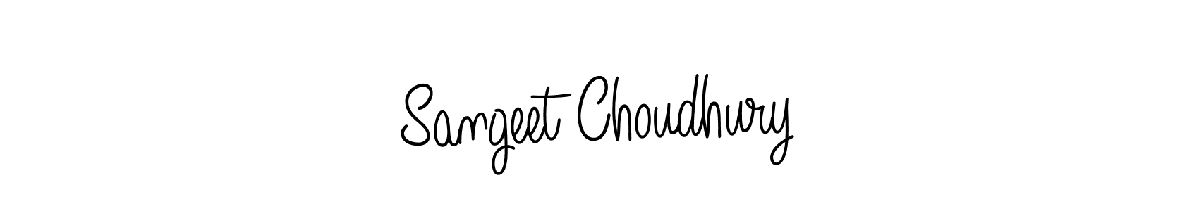 Sangeet Choudhury stylish signature style. Best Handwritten Sign (Angelique-Rose-font-FFP) for my name. Handwritten Signature Collection Ideas for my name Sangeet Choudhury. Sangeet Choudhury signature style 5 images and pictures png