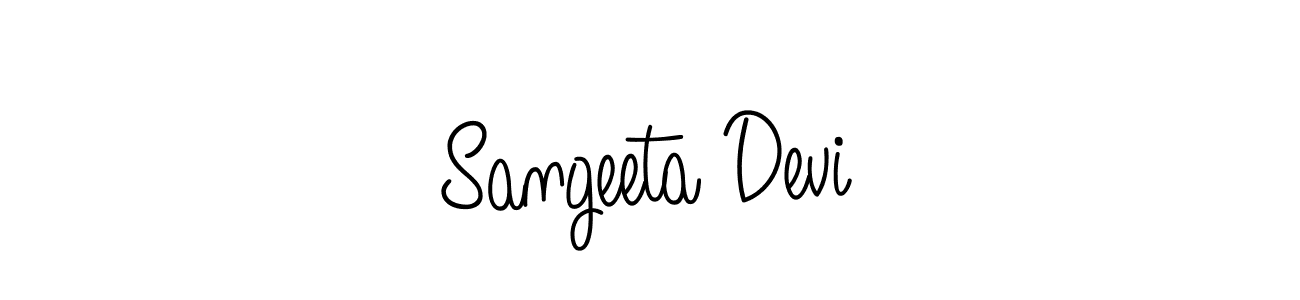 How to Draw Sangeeta Devi signature style? Angelique-Rose-font-FFP is a latest design signature styles for name Sangeeta Devi. Sangeeta Devi signature style 5 images and pictures png