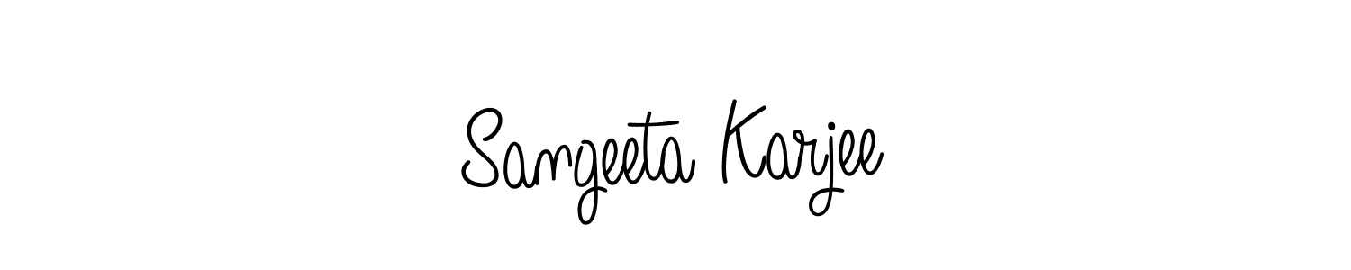 Here are the top 10 professional signature styles for the name Sangeeta Karjee. These are the best autograph styles you can use for your name. Sangeeta Karjee signature style 5 images and pictures png
