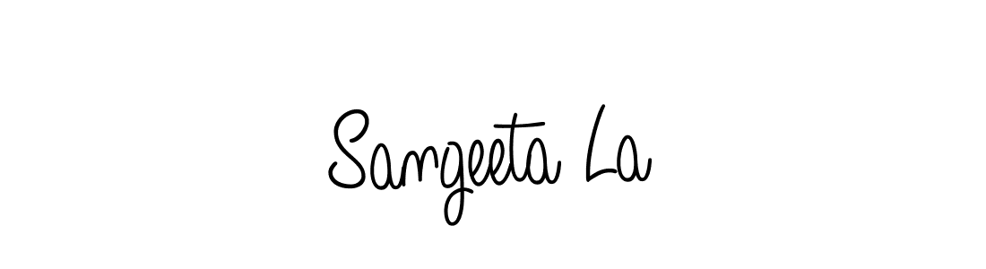 Also we have Sangeeta La name is the best signature style. Create professional handwritten signature collection using Angelique-Rose-font-FFP autograph style. Sangeeta La signature style 5 images and pictures png