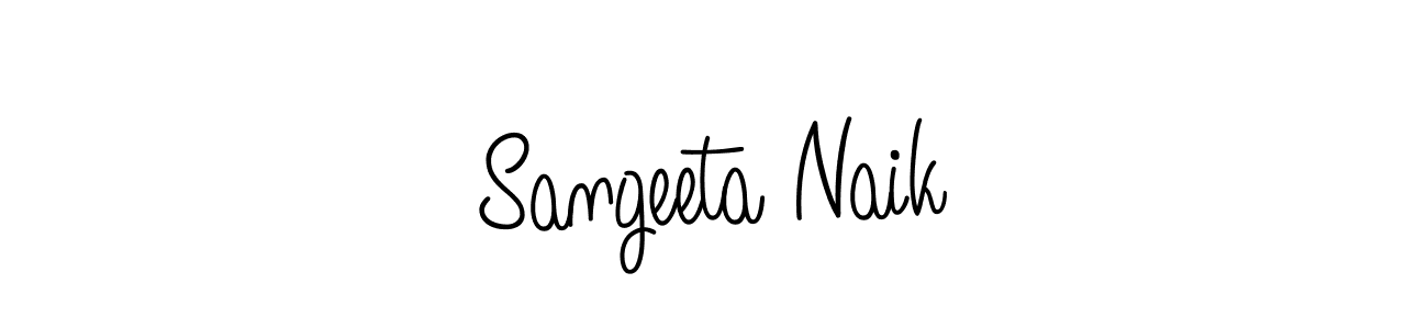 Design your own signature with our free online signature maker. With this signature software, you can create a handwritten (Angelique-Rose-font-FFP) signature for name Sangeeta Naik. Sangeeta Naik signature style 5 images and pictures png