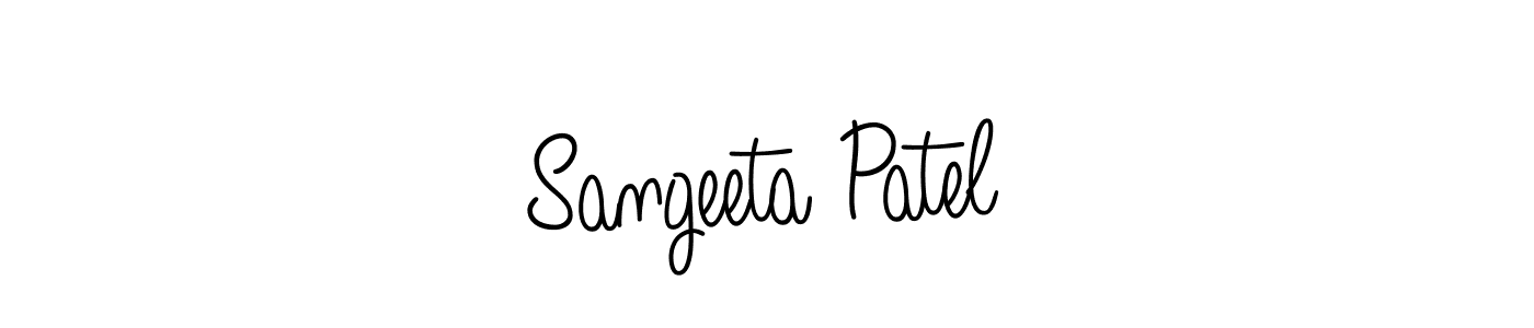 How to make Sangeeta Patel name signature. Use Angelique-Rose-font-FFP style for creating short signs online. This is the latest handwritten sign. Sangeeta Patel signature style 5 images and pictures png