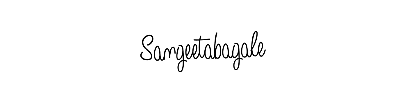 How to Draw Sangeetabagale signature style? Angelique-Rose-font-FFP is a latest design signature styles for name Sangeetabagale. Sangeetabagale signature style 5 images and pictures png