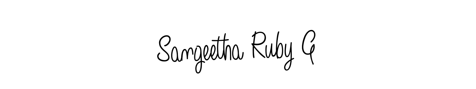 Similarly Angelique-Rose-font-FFP is the best handwritten signature design. Signature creator online .You can use it as an online autograph creator for name Sangeetha Ruby G. Sangeetha Ruby G signature style 5 images and pictures png