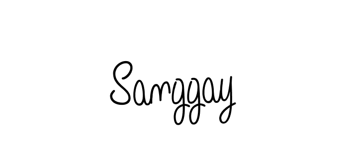 Check out images of Autograph of Sanggay name. Actor Sanggay Signature Style. Angelique-Rose-font-FFP is a professional sign style online. Sanggay signature style 5 images and pictures png