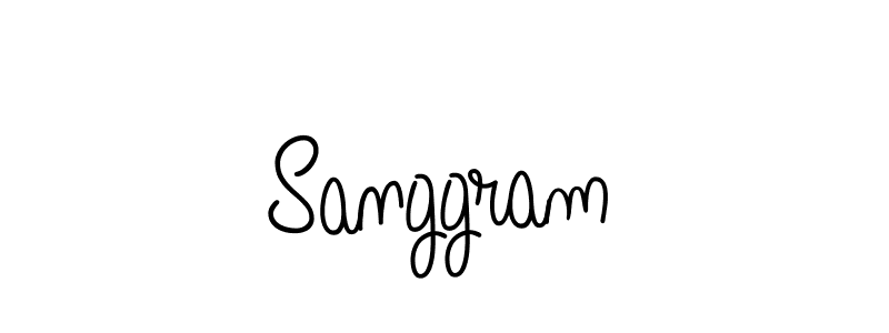 How to make Sanggram signature? Angelique-Rose-font-FFP is a professional autograph style. Create handwritten signature for Sanggram name. Sanggram signature style 5 images and pictures png