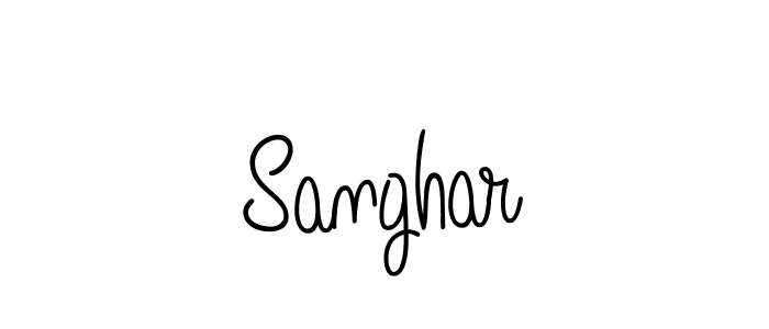 Create a beautiful signature design for name Sanghar. With this signature (Angelique-Rose-font-FFP) fonts, you can make a handwritten signature for free. Sanghar signature style 5 images and pictures png
