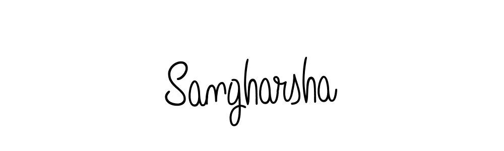 Once you've used our free online signature maker to create your best signature Angelique-Rose-font-FFP style, it's time to enjoy all of the benefits that Sangharsha name signing documents. Sangharsha signature style 5 images and pictures png