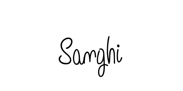 Design your own signature with our free online signature maker. With this signature software, you can create a handwritten (Angelique-Rose-font-FFP) signature for name Sanghi. Sanghi signature style 5 images and pictures png