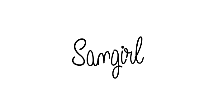 Make a beautiful signature design for name Sangirl. Use this online signature maker to create a handwritten signature for free. Sangirl signature style 5 images and pictures png