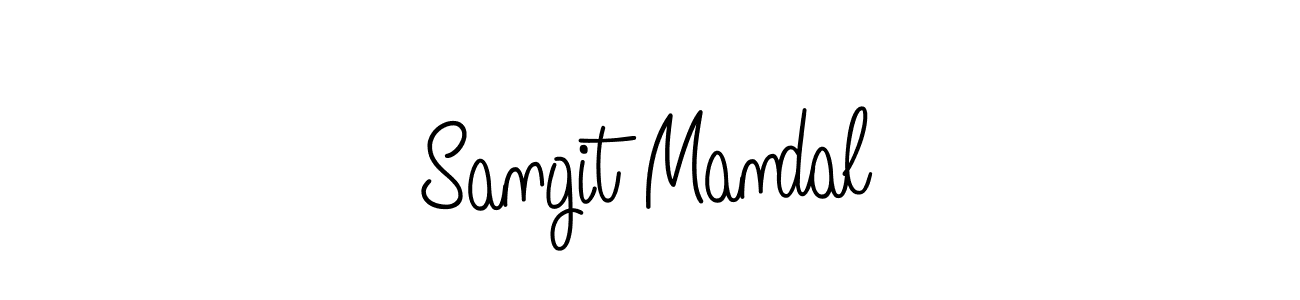 Sangit Mandal stylish signature style. Best Handwritten Sign (Angelique-Rose-font-FFP) for my name. Handwritten Signature Collection Ideas for my name Sangit Mandal. Sangit Mandal signature style 5 images and pictures png