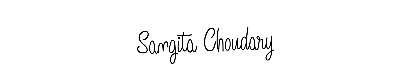 The best way (Angelique-Rose-font-FFP) to make a short signature is to pick only two or three words in your name. The name Sangita Choudary include a total of six letters. For converting this name. Sangita Choudary signature style 5 images and pictures png