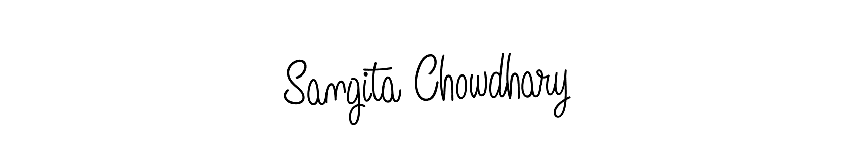 How to make Sangita Chowdhary signature? Angelique-Rose-font-FFP is a professional autograph style. Create handwritten signature for Sangita Chowdhary name. Sangita Chowdhary signature style 5 images and pictures png