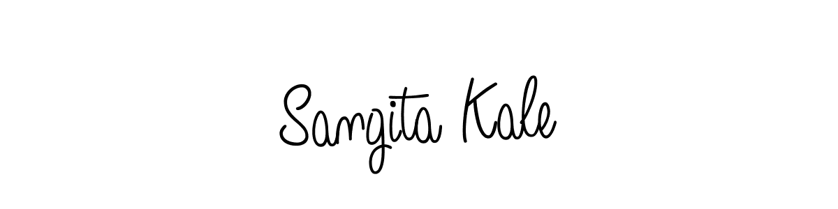 How to make Sangita Kale name signature. Use Angelique-Rose-font-FFP style for creating short signs online. This is the latest handwritten sign. Sangita Kale signature style 5 images and pictures png