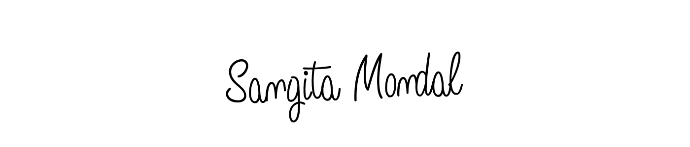 Also we have Sangita Mondal name is the best signature style. Create professional handwritten signature collection using Angelique-Rose-font-FFP autograph style. Sangita Mondal signature style 5 images and pictures png