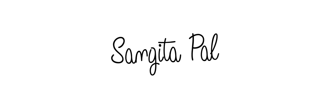 Design your own signature with our free online signature maker. With this signature software, you can create a handwritten (Angelique-Rose-font-FFP) signature for name Sangita Pal. Sangita Pal signature style 5 images and pictures png