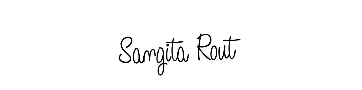 Once you've used our free online signature maker to create your best signature Angelique-Rose-font-FFP style, it's time to enjoy all of the benefits that Sangita Rout name signing documents. Sangita Rout signature style 5 images and pictures png